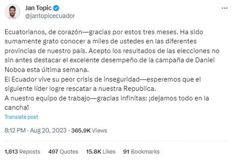 Elecciones Ecuador En Vivo Qui N Va Ganando Los Votaciones Hoy