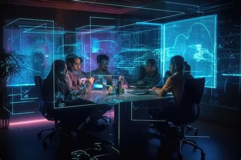 Ciberseguridad E Iot Con Tecnolog A Para Reuniones De Equipo O Trabajo