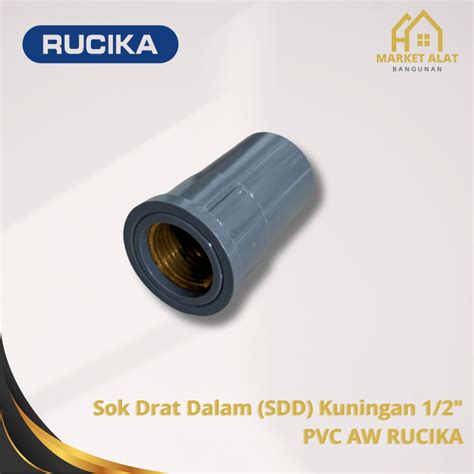 Jual Sok Drat Dalam Kuningan Pvc Aw Rucika Soket Sdd Kuningan