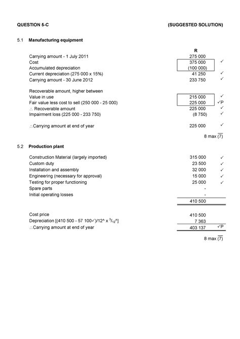 Unit 5 Conceptual Framework Of Accounting Question 5 C Suggested