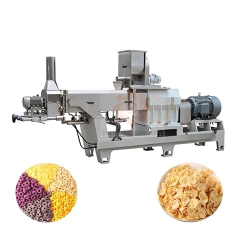 Automatic Industrial Kg H Breakfast Cereal Corn Flakes Making