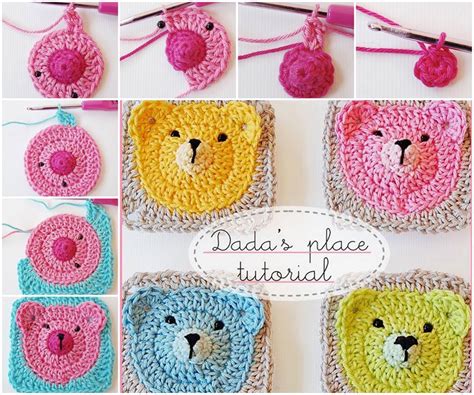 How To Diy Crochet Teddy Bear Granny Square Tutorial Diy Tag