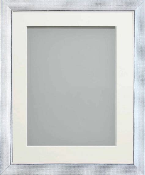 Adelphi White 14x11 Frame With Off White Mount Cut For Image Size A4 11 75x8 25