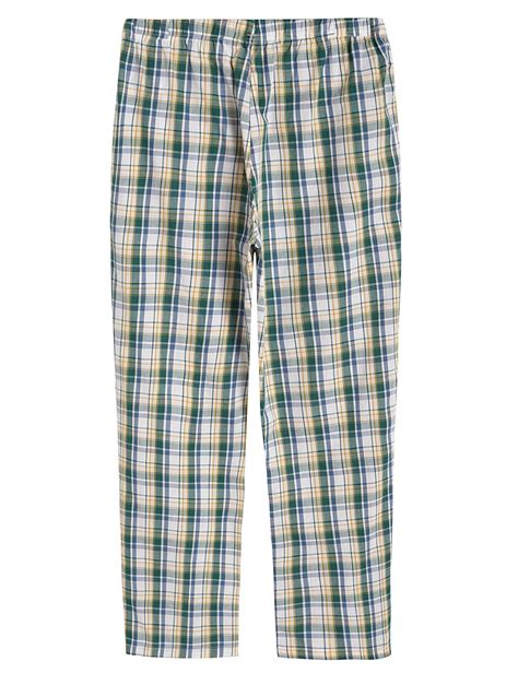 Womens Plaid Pajamas Pants Cotton Sleepwear With Pockets Latuza