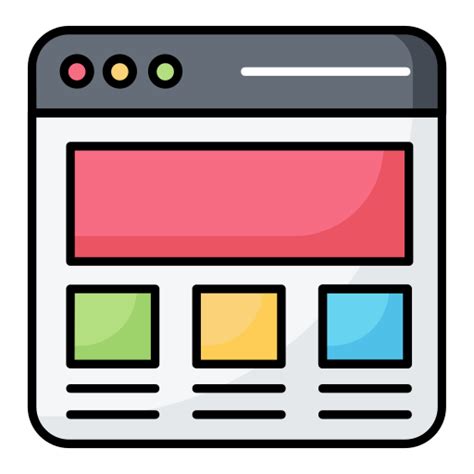 Wireframe Generic Color Lineal Color Icon