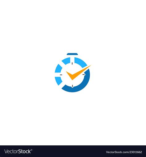 Time watch sign logo Royalty Free Vector Image