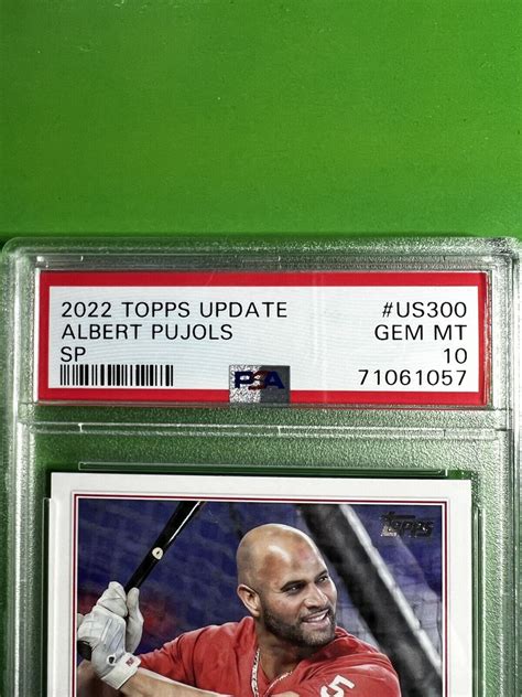 Psa Albert Pujols Image Variation Sp Topps Update Series