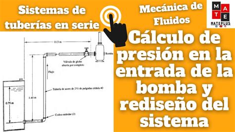 Cálculo De Presión En La Entrada De Una Bomba Y Rediseño Del Sistema