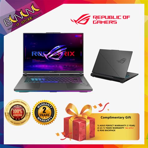 Asus Rog Strix G16 2023 G614j Jn3030w G614j Un3113w Gaming Laptops Shopee Malaysia