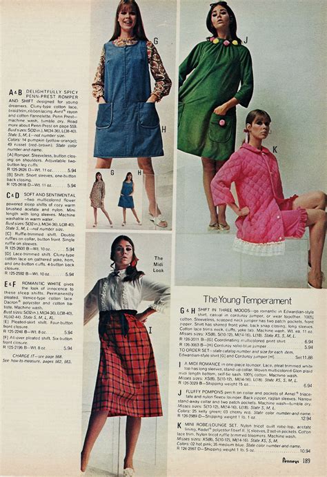 1969 Jc Penney Fall Winter Pg 189 Terry Reno Colleen Corby Colleen Corby Cotton Lace Fashion