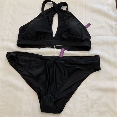 Nwt Adore Me Demi Contour High Waist Black Bikini Size X Ebay