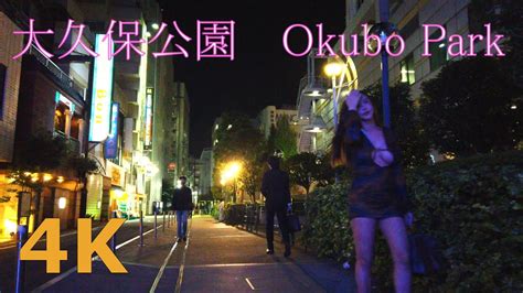 【4k】tokyo Night Walk Okubo Park💖夜の大久保公園を散歩💮 Youtube