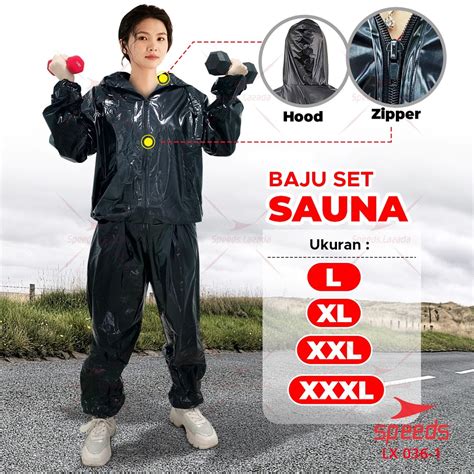 Jual Speeds Sauna Set Jaket Sauna Suit Baju Sauna Model Jas Hujan