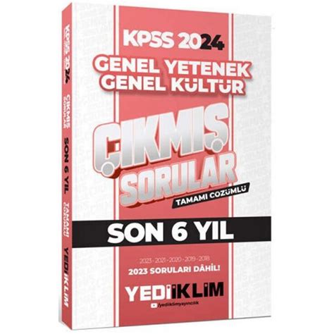 Yediiklim Yay Nlar Kpss Lisans Genel Yetenek Genel K Lt R Son