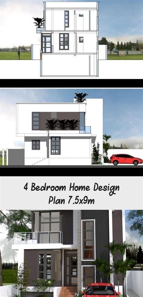 4 Bedroom Home Design Plan 7 5x9m SamPhoas Plansearch Home Design