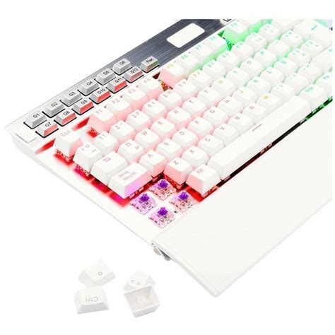 Teclado Mecanico Redragon Yama Rgb Blanco Switch Purple