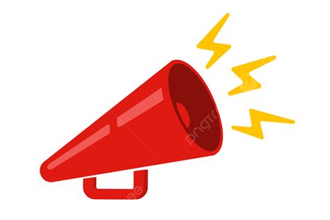 Vector Illustration Of Red Megaphone On Retro Style, Loudspeaker ...