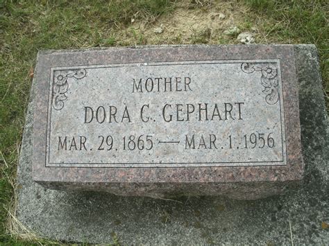 Dora C Kinsey Gephart 1865 1956 Find A Grave Memorial