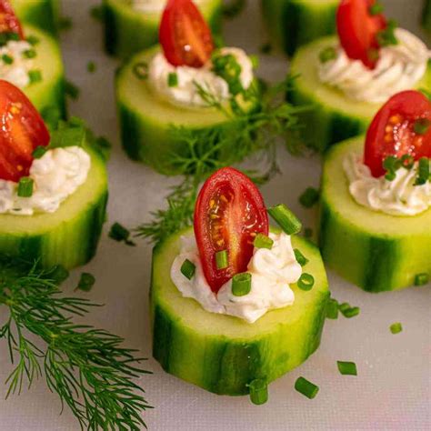 Stuffed Cucumber Bites Appetizer