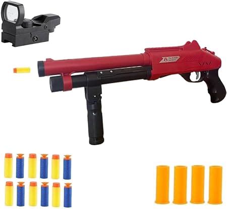 Shotgun Toy Soft Foam Dart Blaster Shell Ejecting Plastic Toy Gun