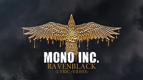 MONO INC Ravenblack Official Lyric Video YouTube