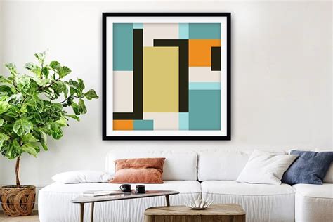 Hand Crafted Geometric Art On Canvas Canvas Prints Perth