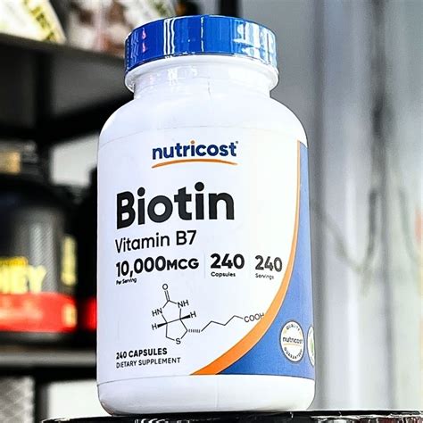 Nutricost Biotin Vitamin B7 240 Viên Cao Cấp Chính Hãng