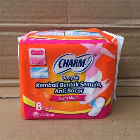 Charm Bodyfit Pembalut Anti Bocor Non Wing 23 Cm Isi 8 Pads