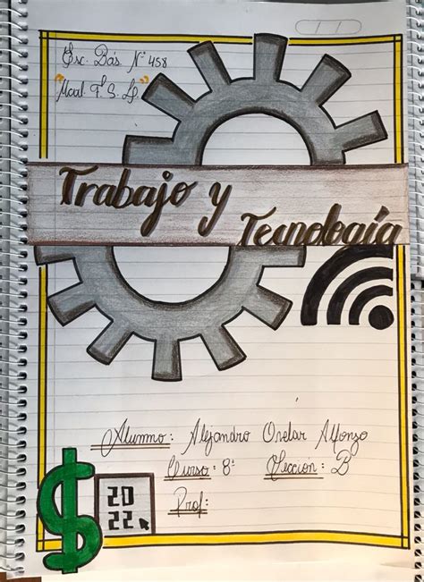 Portada de Tecnología para Cuaderno