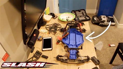 Traxxas Slash 2wd Lcg Chassis Install Youtube