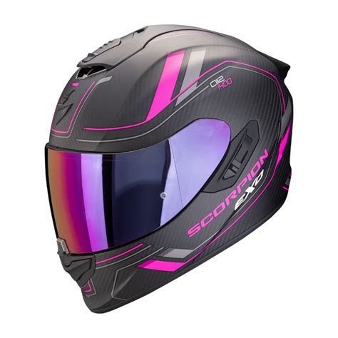 Casco Scorpion EXO 1400 EVO II CARBON AIR MIRAGE Negro Mate Rosa