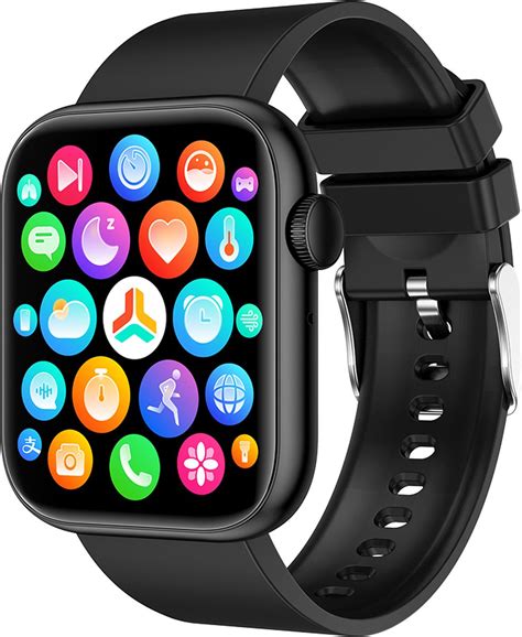 Smartwatch Zwart Smartwatch Heren And Dames Hd Touchscreen Horloge