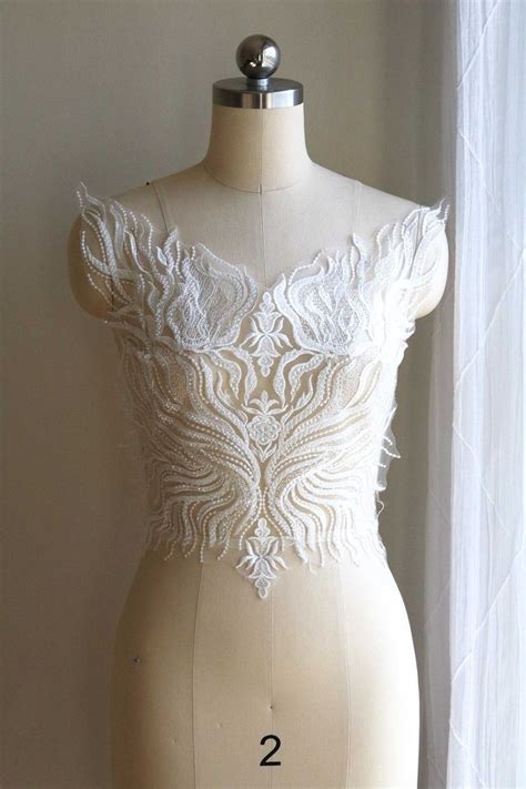 Pin On Bodice Lace Applique For Wedding Dress