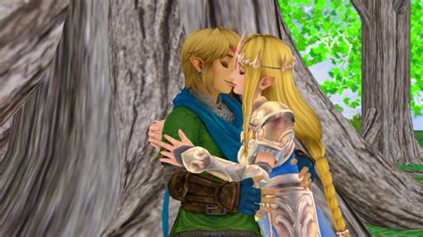 Link x Zelda Hyrule Warriors MMD Third time Wii U Kiss - Link and Zelda ...