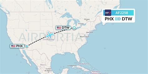 AF2258 Flight Status Air France Phoenix To Detroit AFR2258