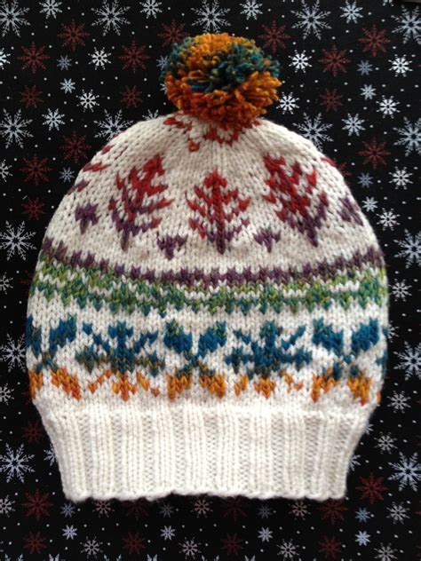 Bernat Fair Isle Hat 6209 Knitted With Bernat Mosaic An Flickr