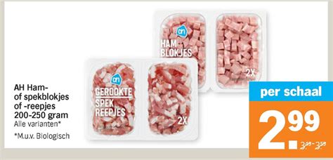 Spekblokjes Spekreepjes Folder Aanbieding Bij Albert Heijn Details