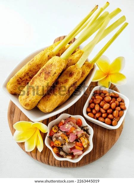 Sate Lilit Bali Sambal Matah Complete Stock Photo 2263445019 Shutterstock