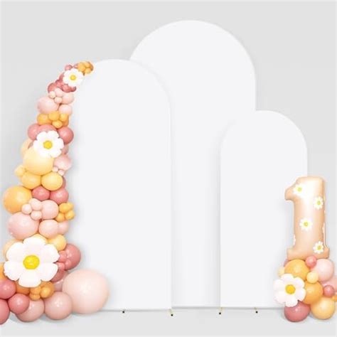 Amazon Irenare 3 Pcs Arch Backdrop Spandex Fitted Wedding Arch