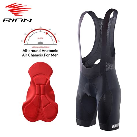 Rion Men Cycling Bib Shorts Mtb Road Bike D Pad Shorts Pro Team