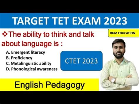 English Pedagogy Ctet Pyqs English Pedagogy By Rgm Education