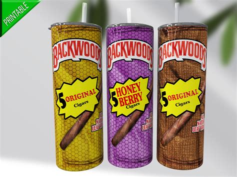 Backwoods Wrapper 20oz Tumbler Design 420 Weed Stoner Tumbler Wrap