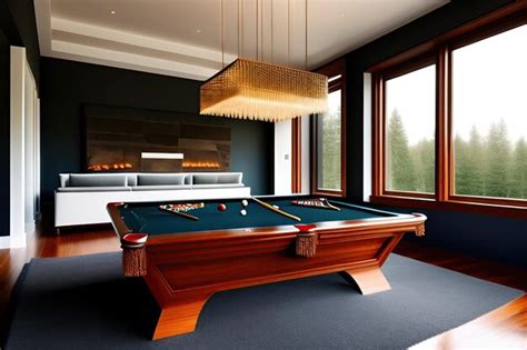 Premium Ai Image Modern Billiard Room Design Ideas