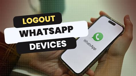 How To Logout Whatsapp From Other Devices YouTube