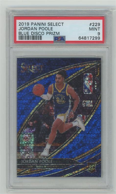 目立った傷や汚れなしPSA9 MINTJordan Poole 2019 20 Panini Select Courtside