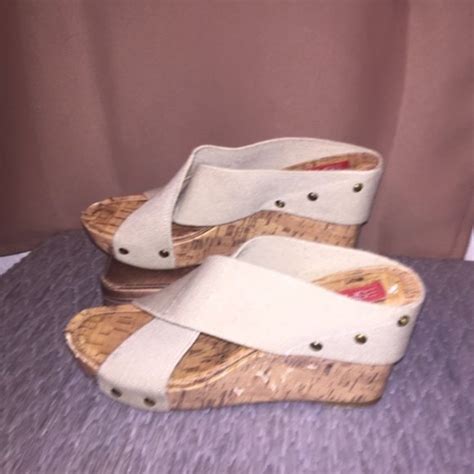 Esprit Shoes Esprit Size 8 Cork Wedge Tan Sandals Poshmark