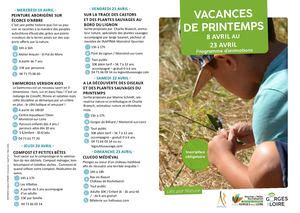 Calaméo Programme des vacances de printemps 2023