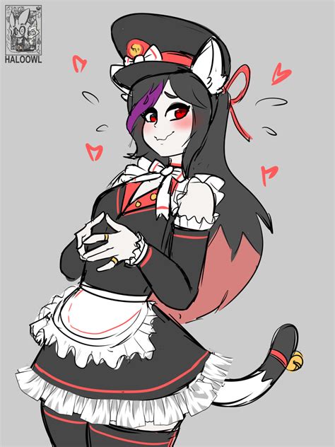 Rule 34 Blush Cat Maid Haloowl Heart Maid President Teethy Phoenixteethy Tail Plug 8889354