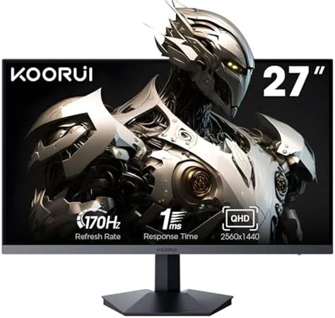 KOORUI Gaming Monitor 27 Pulgadas QHD 2560 X 1440 PC Pantalla Con