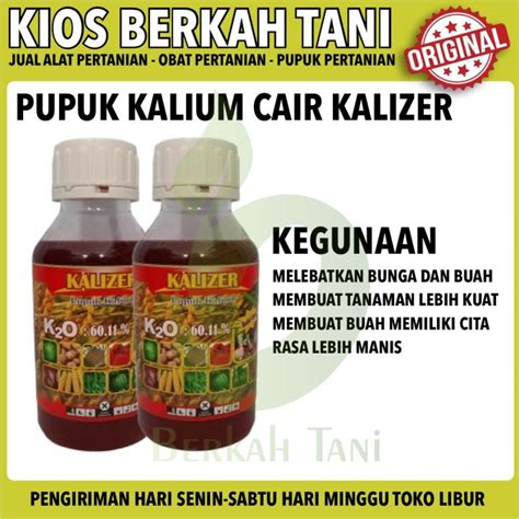 Pupuk Cair KCL KALIZER 1 Liter Plus GA3 Pupuk Kalium Lazada Indonesia